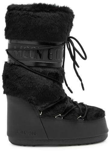 Icon padded faux fur mid-calf snow boots by MOON BOOT