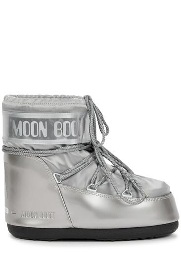 Icon padded metallic satin snow boots by MOON BOOT
