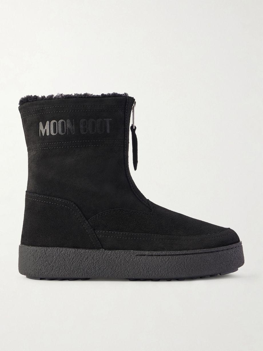 Lara suede and shearling ankle boots by MOON BOOT