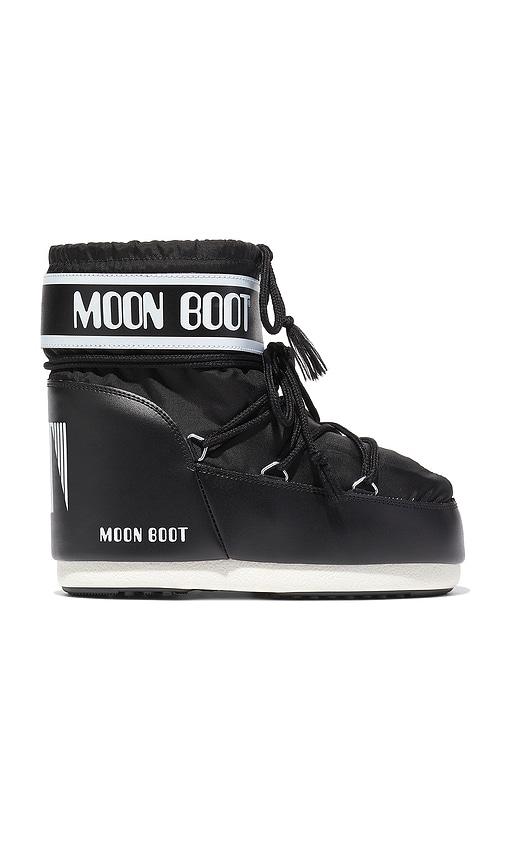 MOON BOOT Kids Icon Nylon Low Boot in Black by MOON BOOT