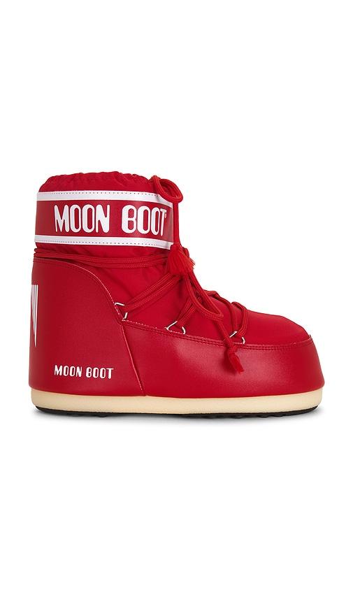 MOON BOOT Mb Icon Low Nylon in Red by MOON BOOT