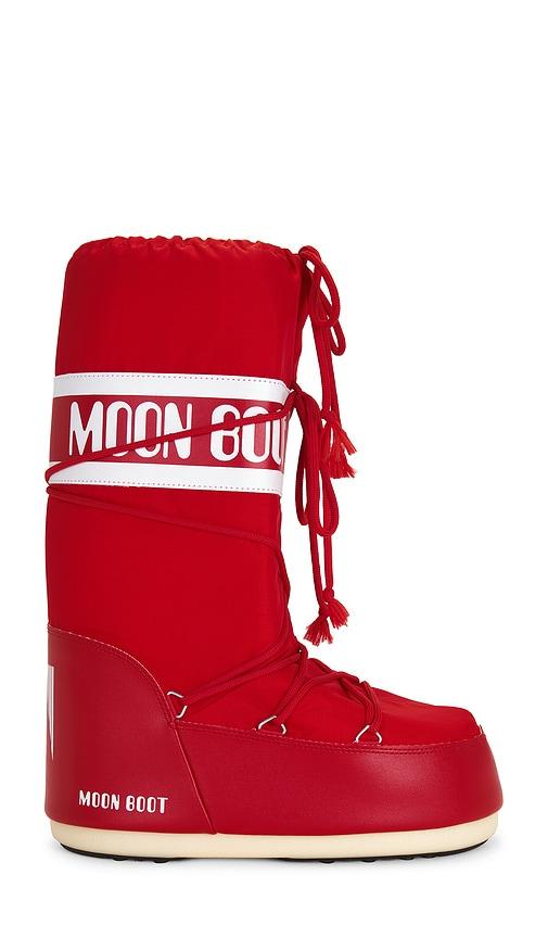 MOON BOOT Mb Icon Nylon in Red by MOON BOOT