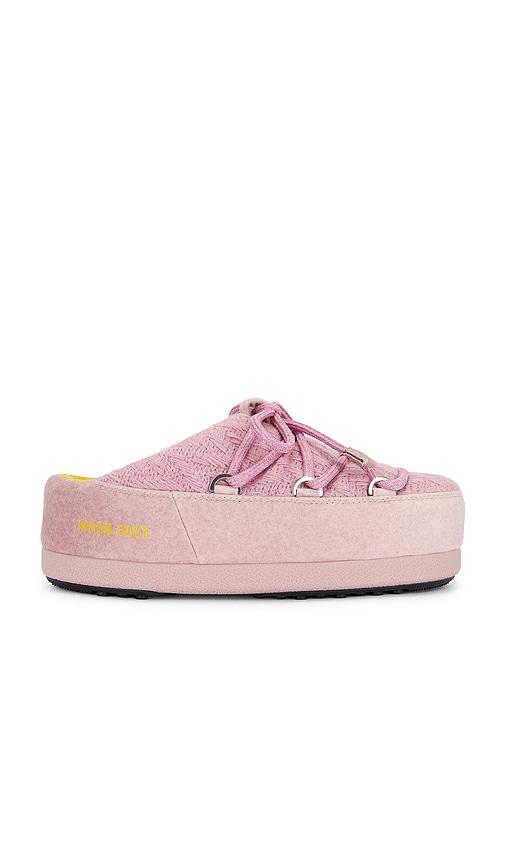 MOON BOOT X Guest in Residence Evx Mule in Pink by MOON BOOT