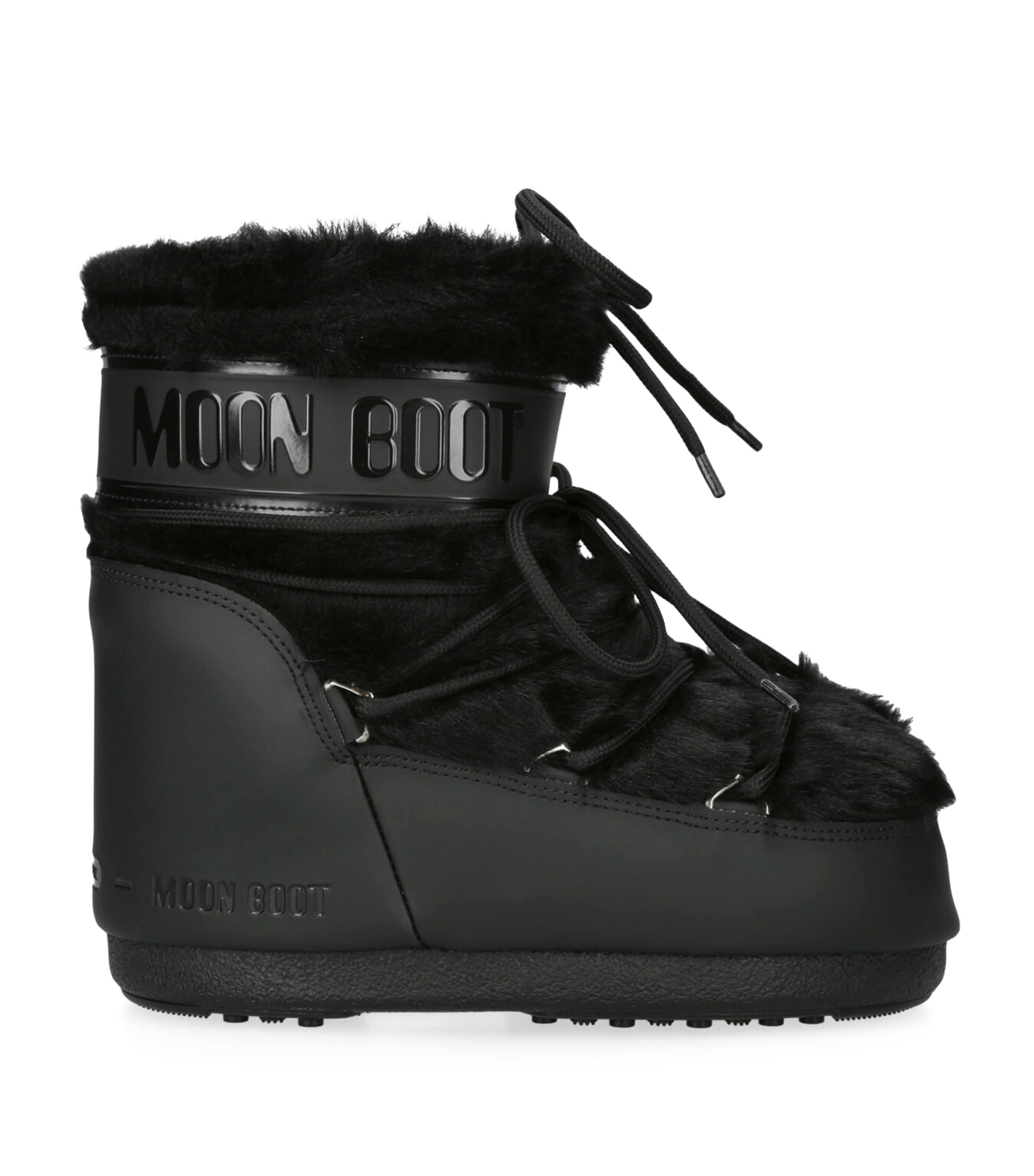 Moon Boot Faux Fur Icon Low Ankle Boots by MOON BOOT