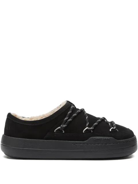 Park lace-detail shearling slippers by MOON BOOT