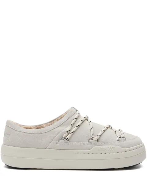 Park lace-up shearling slip-ons by MOON BOOT