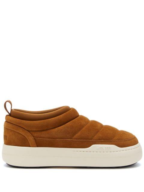 Park logo-print sneakers by MOON BOOT