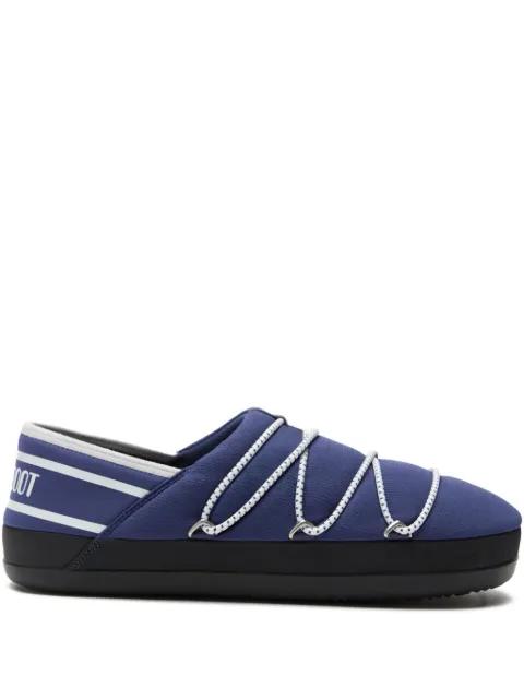 logo-band flat slippers by MOON BOOT