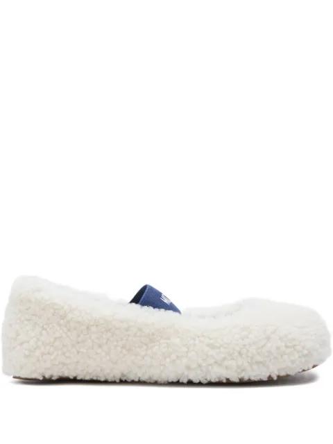 shearling ballet flats by MOON BOOT