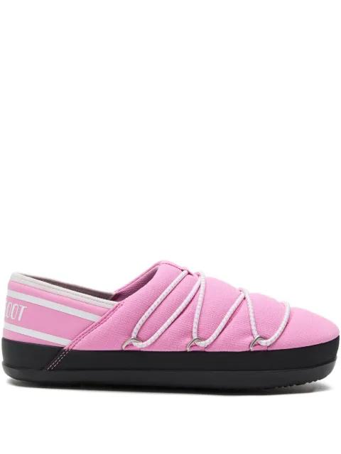 slip-on lace-up slippers by MOON BOOT