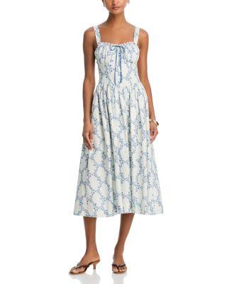 Corset Midi Dress by MOON RIVER