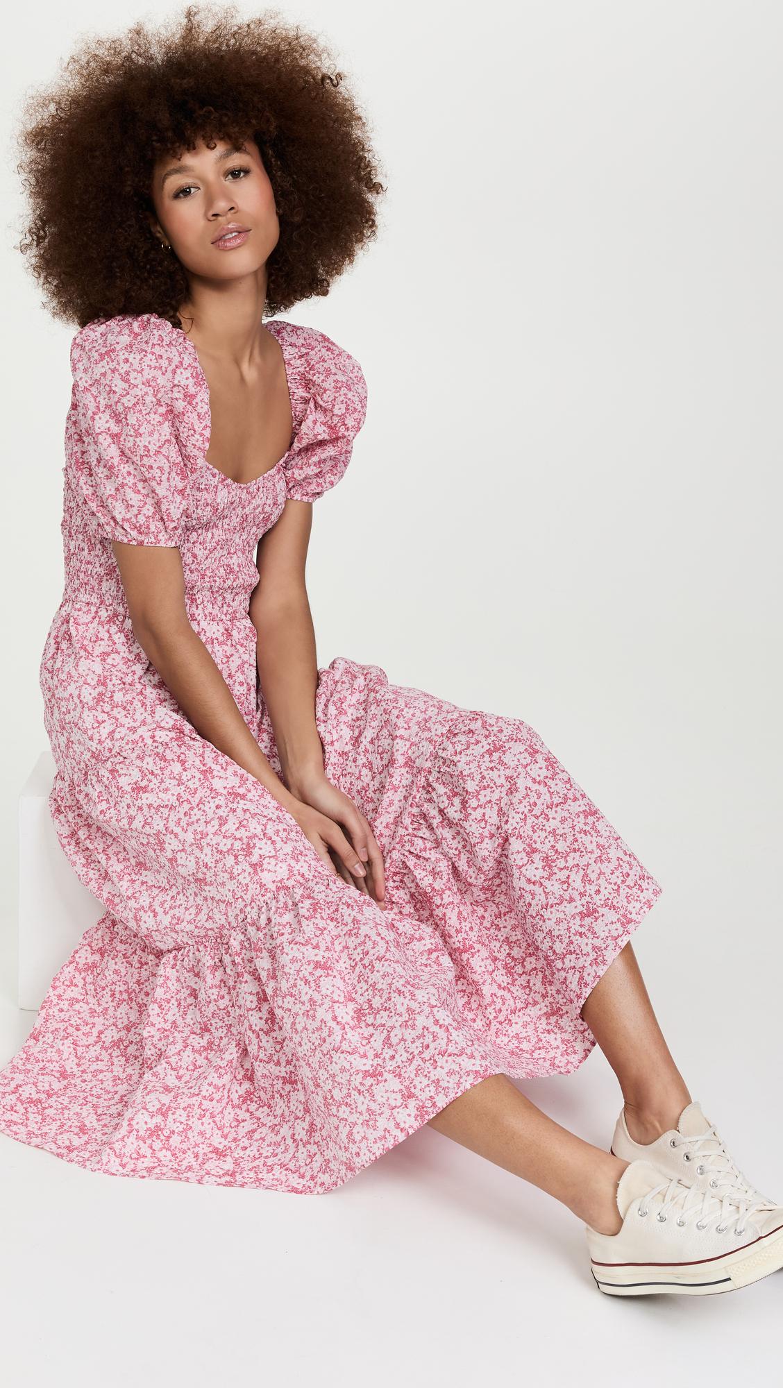 Smocked Dress by MOON RIVER