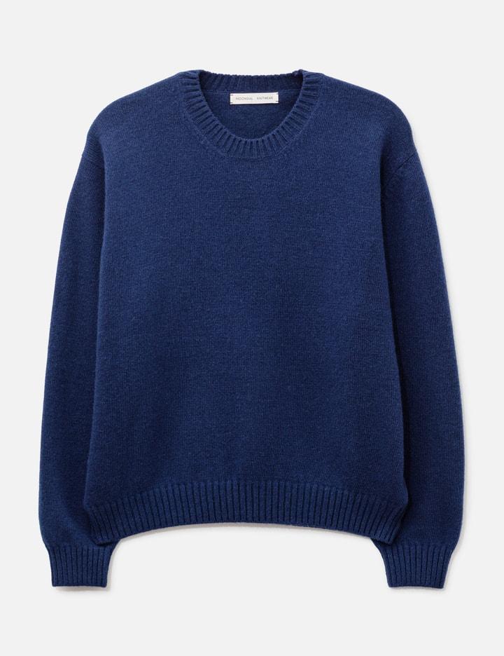 15 Classic Round Knit In Navy by MOONDAL