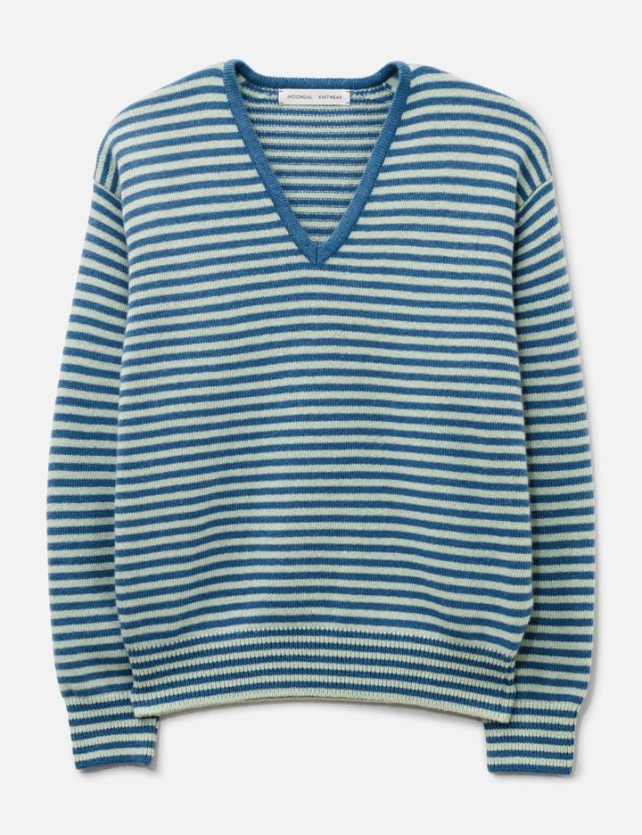 Risca Knit In Fade Blue by MOONDAL