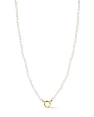 14K Yellow Gold Cultured Freshwater Pearl Necklace by MOON&MEADOW