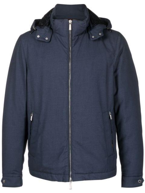 Albini-PUM padded hoodied jacket by MOORER