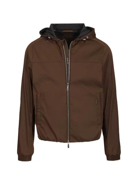 Albori-TJ hoodied zip-up jacket by MOORER