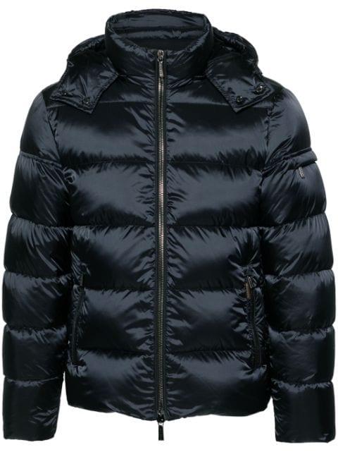 Brett-Sh hoodied down jacket by MOORER