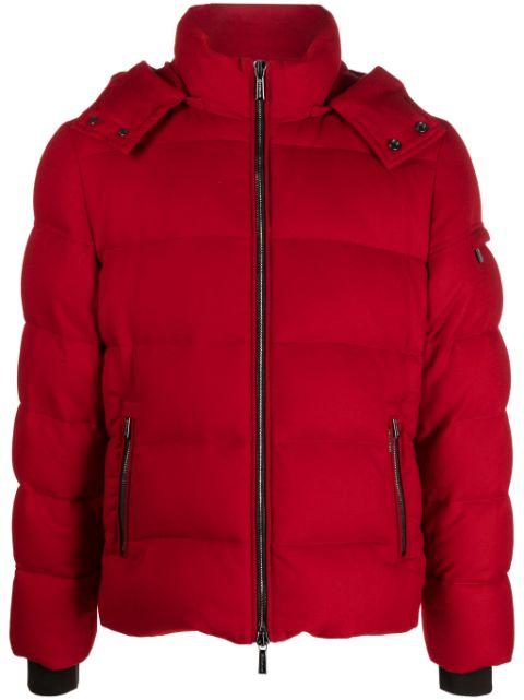 Brett hoodied down jacket by MOORER