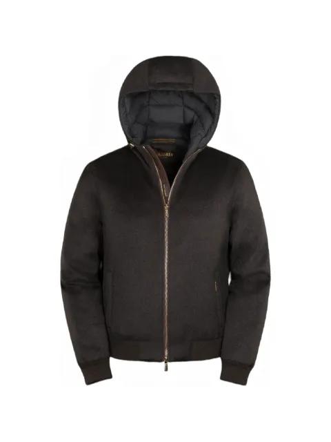 Brigno-Bab hoodied zipped cashmere jacket by MOORER