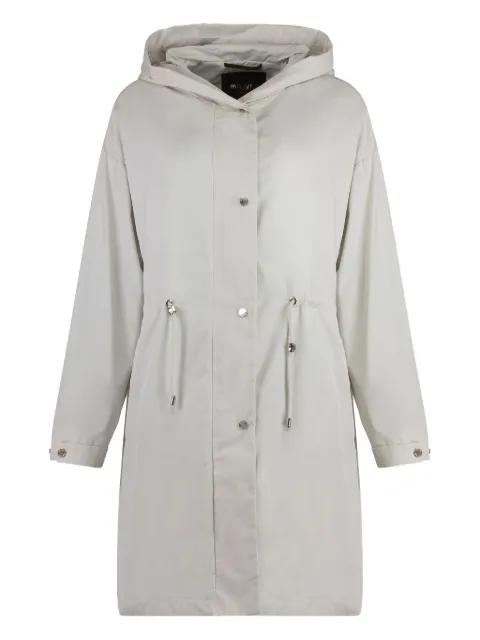Cristina hoodied drawstring-waistband jacket by MOORER