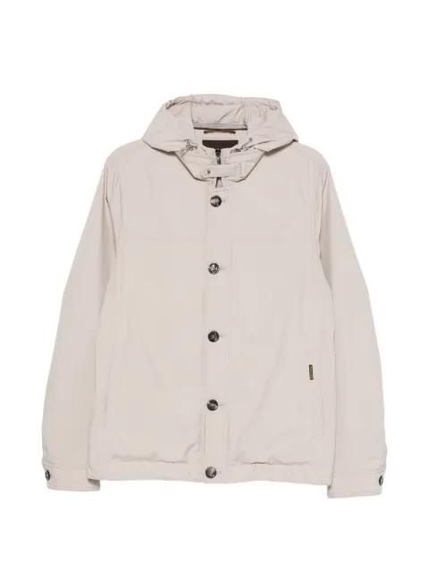 Dalens hoodied button-fastening jacket by MOORER
