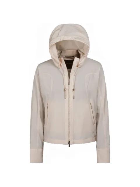 Elethia drawstring-fastening hoodied jacket by MOORER