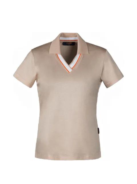 Esker-Jcg striped-trim polo shirt by MOORER