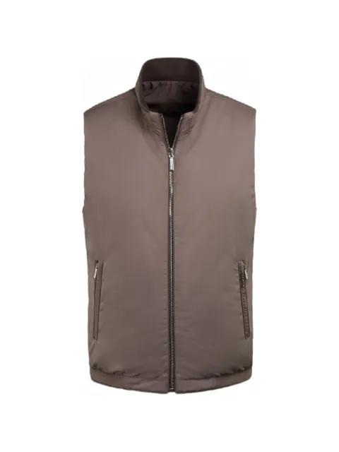 Fioresi-Wk reversible zip-fastening gilet by MOORER