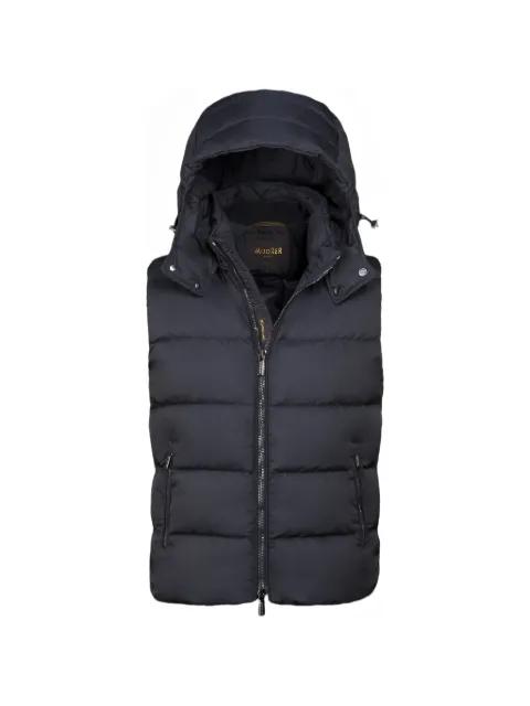 Fire-Wk removable-hood quilted gilet by MOORER