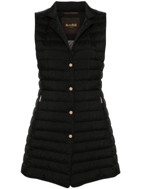 Gayle quilted down gilet by MOORER