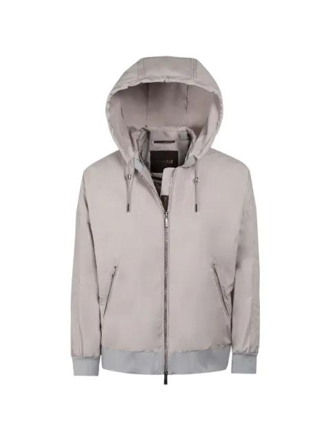Ghenda hoodied ribbed jacket by MOORER
