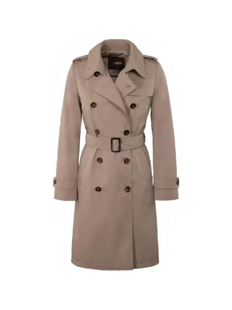 Giverny-Ft double-breasted belted trench coat by MOORER