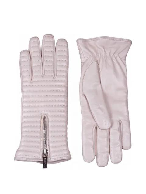 Guanto quilted zip-fastening gloves by MOORER