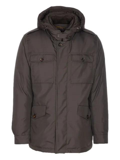 ISAC-LL hoodied padded jacket by MOORER