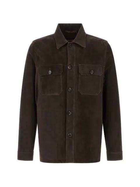 Klaus suede overshirt by MOORER