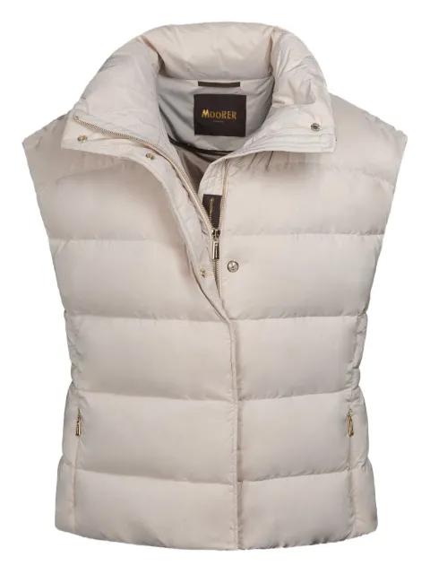 Mily-OS zip quilted vest by MOORER