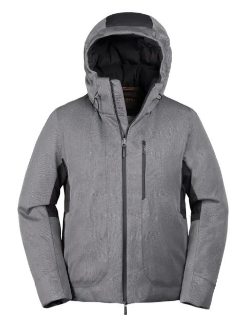 Nuvolau hoodied zip-up ski jacket by MOORER