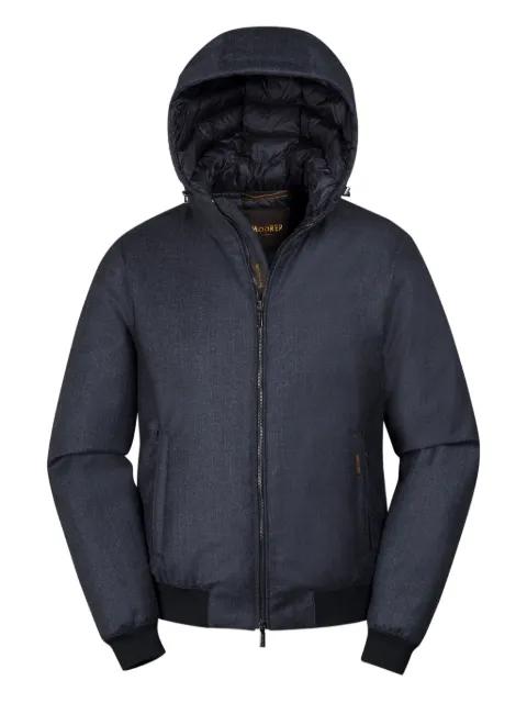 Oniro-Ffl hoodied zip-up down jacket by MOORER