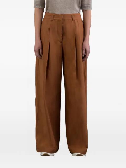 Rumy pleated wide-leg trousers by MOORER