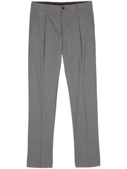 Vieste pleat-detail straight-leg trousers by MOORER