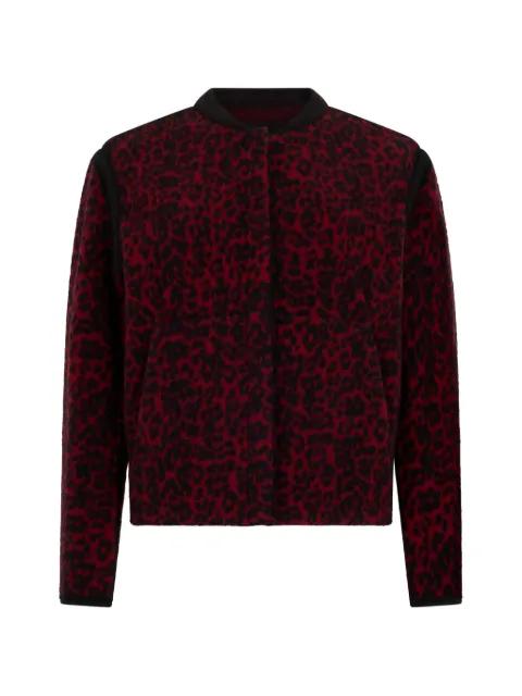 animal-pattern cardigan by MOORER