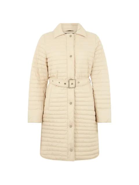 belted single-breasted coat by MOORER