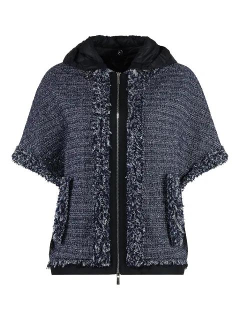 bouclé-tweed hoodied jacket by MOORER