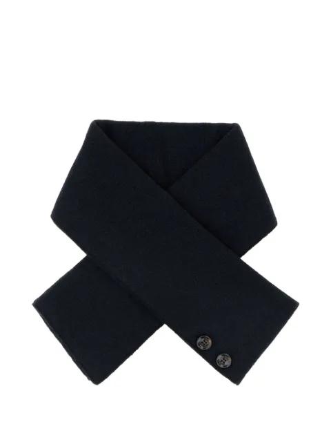 button cashmere scarf by MOORER