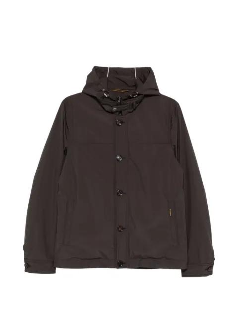 button hoodied jacket by MOORER