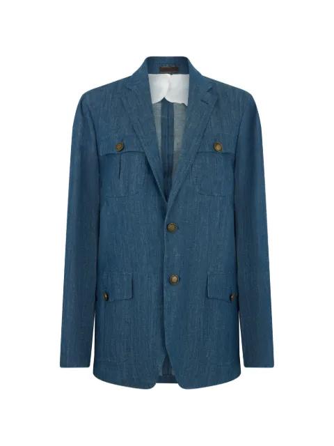button pocket blazer by MOORER