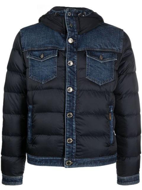 button-up padded jacket by MOORER