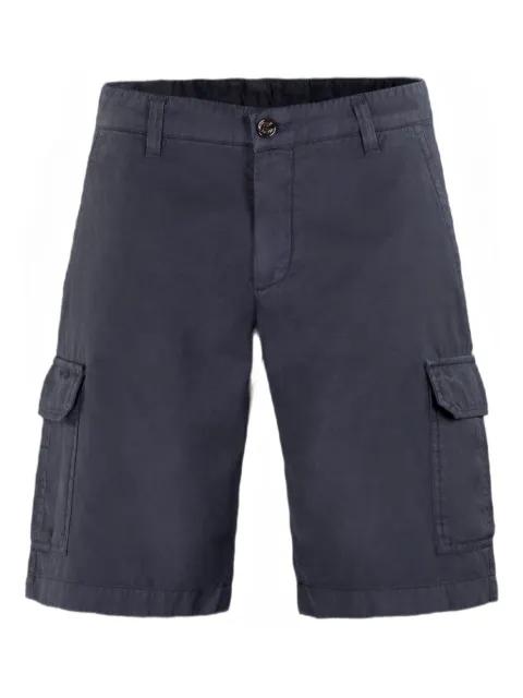 buttoned cargo shorts by MOORER
