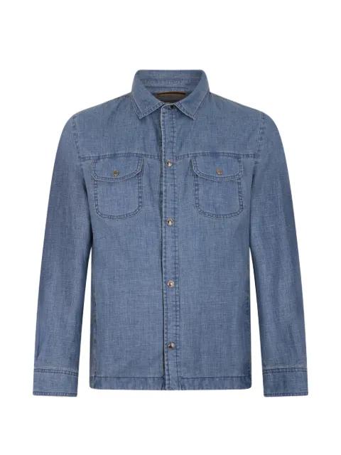 buttoned chest-pockets shirt by MOORER